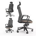 Ergonomic Modern Office Chair With Adjustable Backrest Mesh Fabric And Swivel Base
