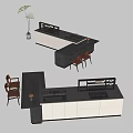 Modern Cabinet Island Operating Table Bar 3d model