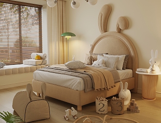 Children's bed 3d model