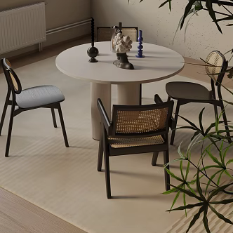 Modern table combination 3d model