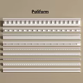 Poliform Different Elegant Styles Gypsum Cornice Display For Interior Decoration