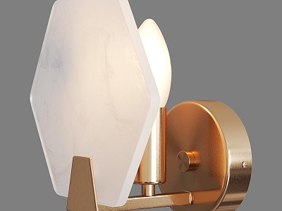 Simple Light Luxury Wall Lamp 3d model