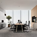 modern public office area open office 3d model