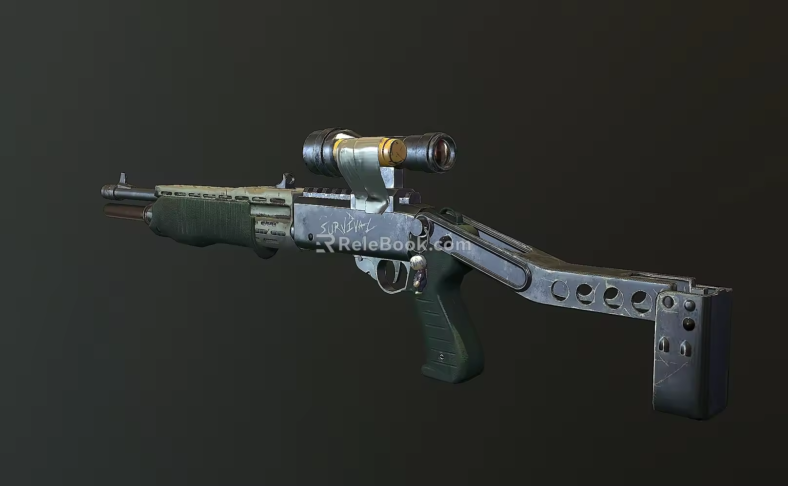 PBR Sniper Gun Firearms Weapon Sniper Rifle Shooting Weapon First Person Game Props 3d model