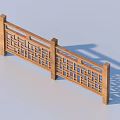 Wooden Railings with Intricate Openwork Carved Patterns for Outdoor Decoration