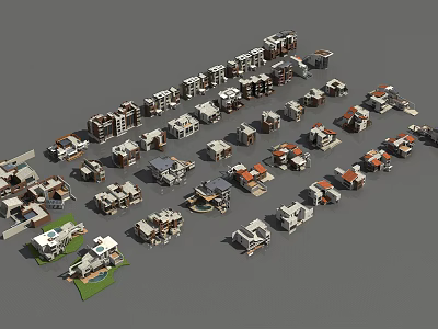 Modern single-family villa villa residence 3d model