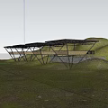 New Chinese Style Viewing Platform Landscape Platform Landscape Structure Mountain Viewing Platform Landscape Cabin 3d model