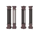 New Chinese Style Columns Roman Columns Build Back-to-Word Columns 3d model