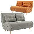 Modern double sofa 3d model