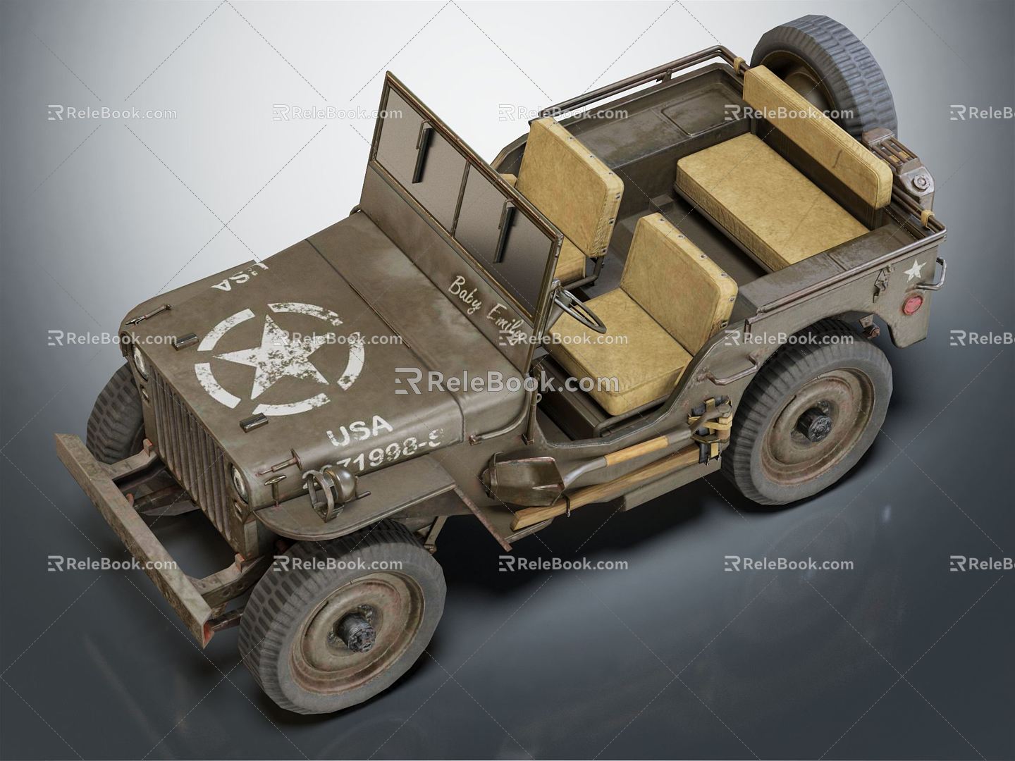 Modern Military Jeep Military Jeep 3d model