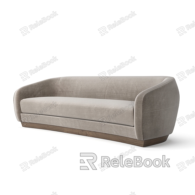 Holly Hunt European-style fabric two-seat sofa model