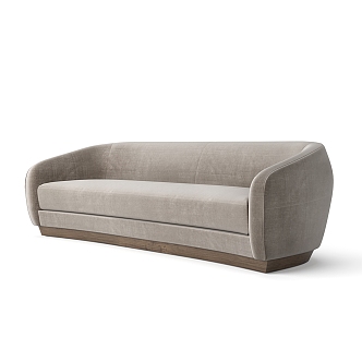 Holly Hunt European-style fabric two-seat sofa 3d model