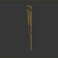Yellow Adjustable Industrial Wrench With Heavy Duty Metal Construction For Industrial Applications