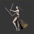 female warrior female warrior female soldier female guard female assassin female killer ancient female warrior ancient female soldier 3d model