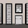 Various Styles Wine Cabinets Including Tall Standing And Square Designs With Stored Wine Bottles