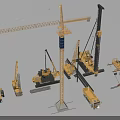 Heavy Duty Utility Vehicles With Tower Crane Road Roller Truck And Construction Machinery