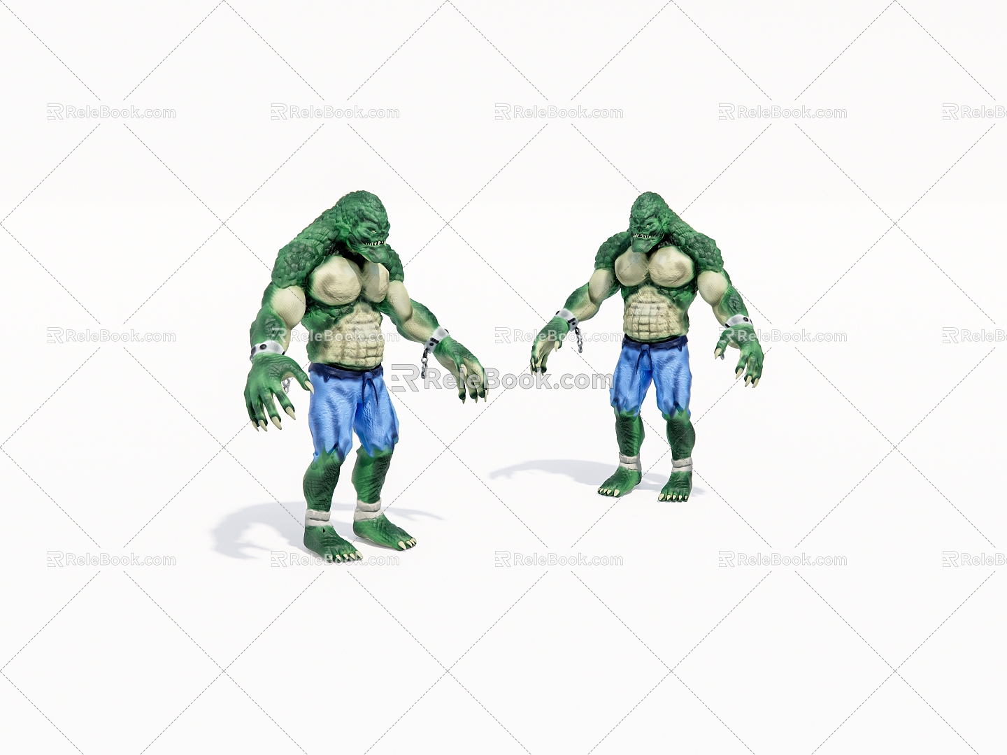 Virtual character humanoid monster model