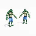 Virtual character humanoid monster 3d model