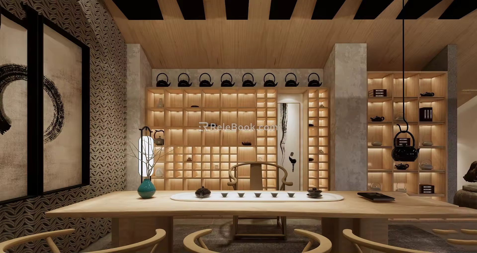 New Chinese Style Tobacco, Wine and Tea 3d model