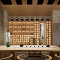 New Chinese Style Tobacco, Wine and Tea 3d model