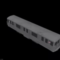 Silver Subway Train With Number 7 American Flag And Car 175 Exterior Details