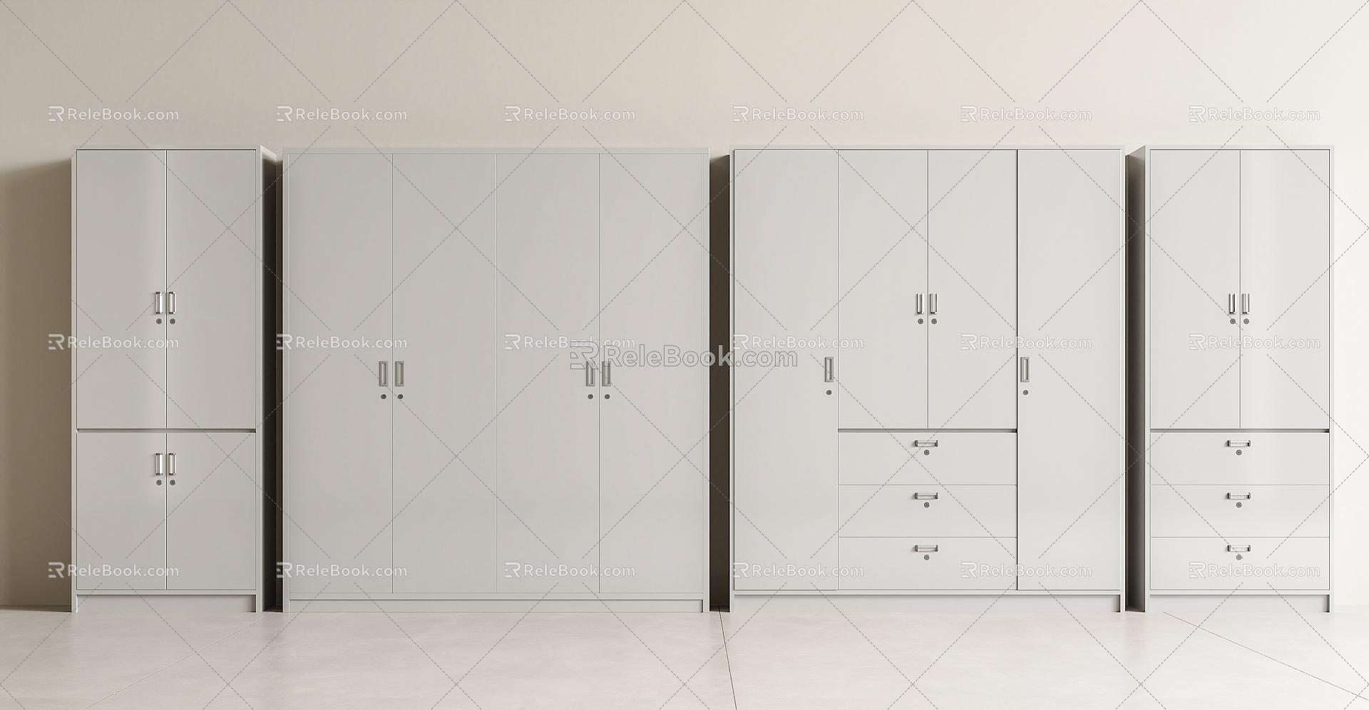 Modern File Cabinet File Cabinet Locker Wardrobe Tin Cabinet Locker 3d model