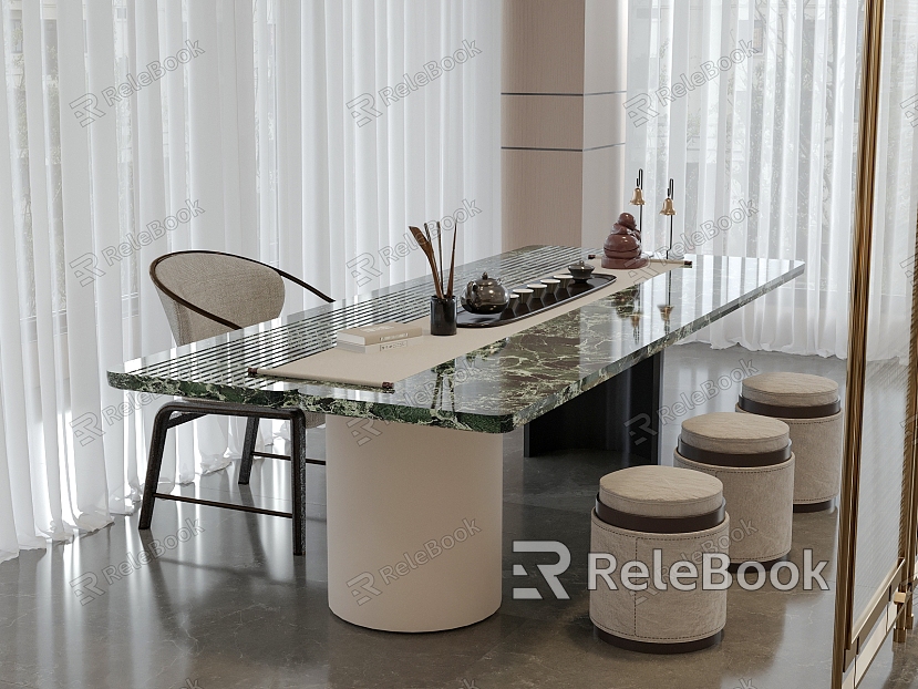 modern tea table and chair model