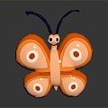 Modern Butterfly Cartoon Butterfly Animation Butterfly 3d model