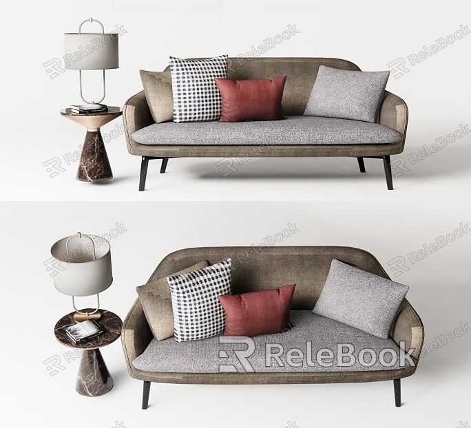 Modern Multi-person Sofa Casual Sofa Double Sofa Side model