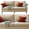 Fabric Multiplayer Sofa 3d model