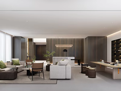 Office Lounge Reception Room Tea Room Reception Area 3d model