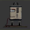 Portable Household Appliance With Wheels Control Panel Cables And Stable Platform Base