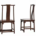 Traditional Chinese Wooden Leisure Chairs With High Back And Classic Design