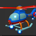 Kids Colorful Toy Helicopter With Blue Red Yellow Design And Safe Plastic Structure