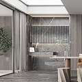 Modern study 3d model