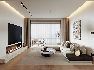 modern living room model