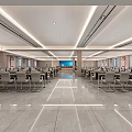 Modern multi-functional meeting room 3d model