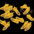 Various Colored Casual Shoes Including Brown Black Gray Ankle Boots Displayed Together
