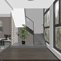Modern Spacious Living And Dining Room With Minimalist Stylish Interior Design And Comfortable Home Furnishings