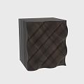 Dark Wooden Coffee Table With Wavy Texture Modern Design For Living Room