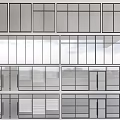 Sleek Modern Glass Partitions With Metal Frames For Transparent Interior Space Dividing