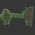 Primitive Stone Weapon 3D Model with Rough Textured Surface Ancient Style Design 3d model