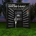 RAZER 2023 Summer Night Concert Photo Spot With Black Installation In Grass Field And Trees