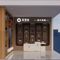 Modern Yuanjingda Store Interior With Display Shelves Counter And Product