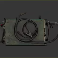 Green Welding Machine with Wheels and Black Cables BILIG Industrial Equipment for Welding Work