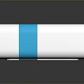 White Laptop Power Adapter with Blue Band and Infinity Symbol USB Port