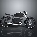 Stunning Modern Black Motorcycle With Sleek Design Custom Exhaust And Alloy Wheels