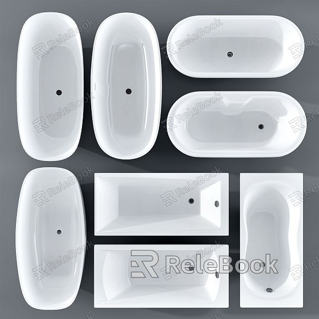 Modern bathtub built-in bathtub combination model