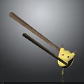 Cute Pikachu Character Holding Wooden Chopsticks In 3D Rendering Artwork