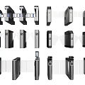 Public Facilities Access Control Turnstiles With Various Designs And Automatic Functions 3d model